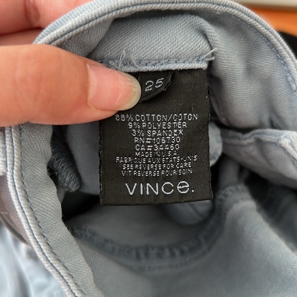 Vince Riley Legging Atlantic Grayish Blue Skinny Jeans Jeggings, Size 25 - Picture 7 of 8